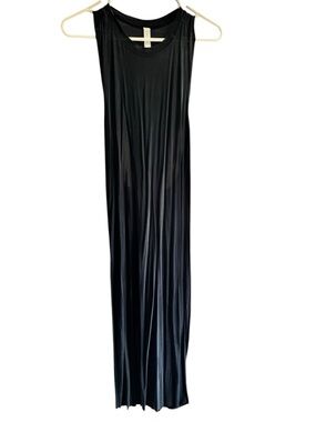 Lululemon - Lab Cupro Black Sleeveless Maxi Dress - Sleek Everyday Style -10